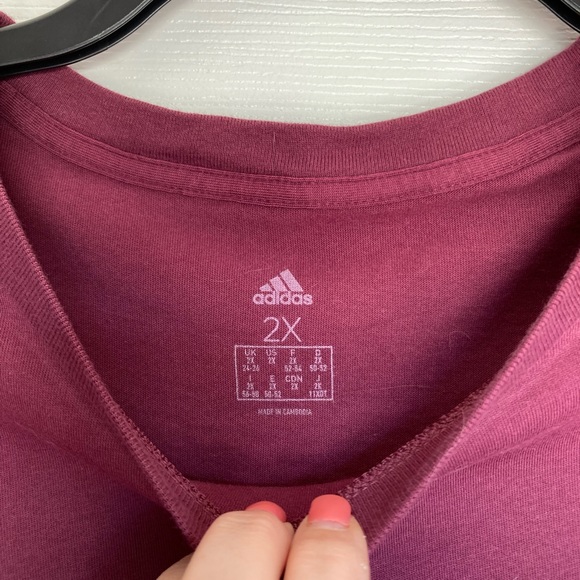 Adidas Plus Size Holiday Shine Graphic Tee - Picture 4 of 7